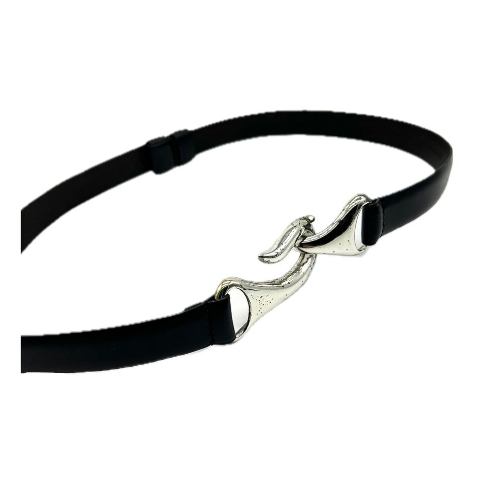 Chico's Leather "Hook" Belt
